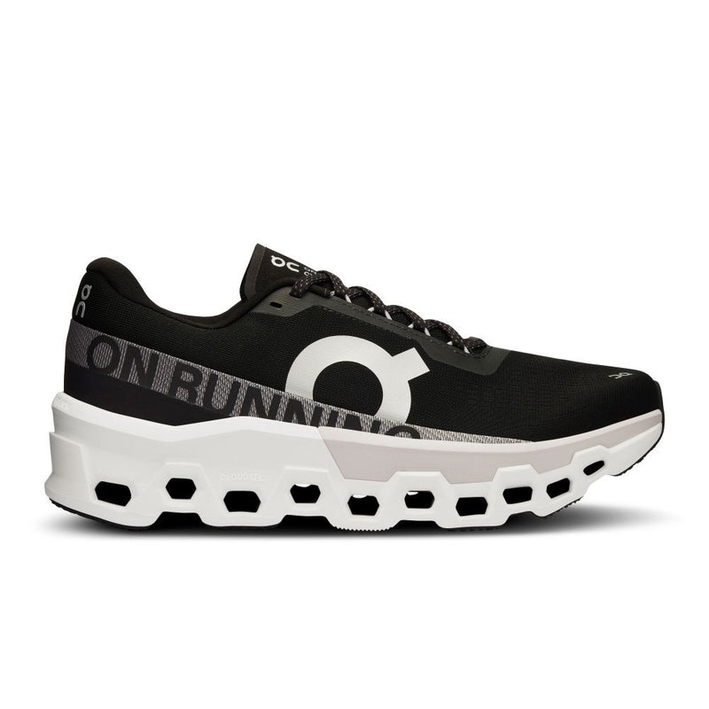Tênis On Running Cloudmonster 2 Masculino Preto e Branco